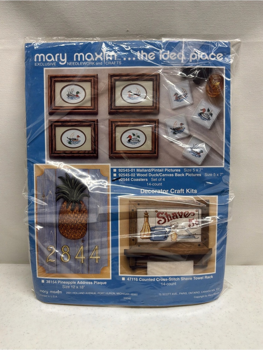 Mary Maxim Exclusive Crafts - Set of 4 Duck Coasters